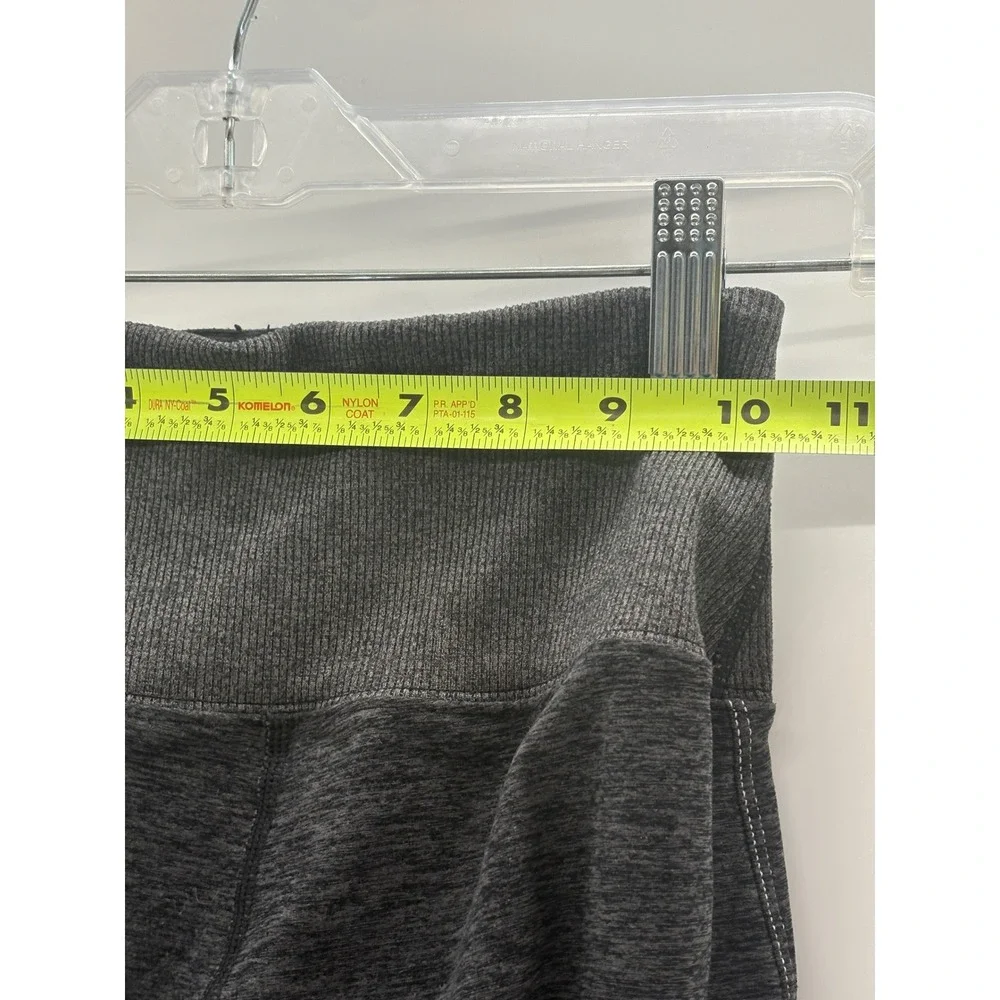 Alo Leggings Revel Fleece Lined Women Size XS Black Gray High‎ Rise